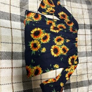 SHEIN Floral Sunflower Blouse